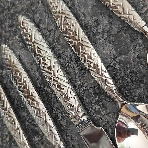 NEW Reed & Barton "English Braid" Stainless Steel 5 Piece Flatware Set - 10 Sets - Picture 14 of 14